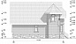 Проект дома с цоколем и мансардой 93/ag-5. Фасад 4.